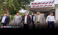 بازدید معاون عمرانی استانداری خوزستان از بیمارستان آسیب‌دیده امام علی(ع) اندیمشک 